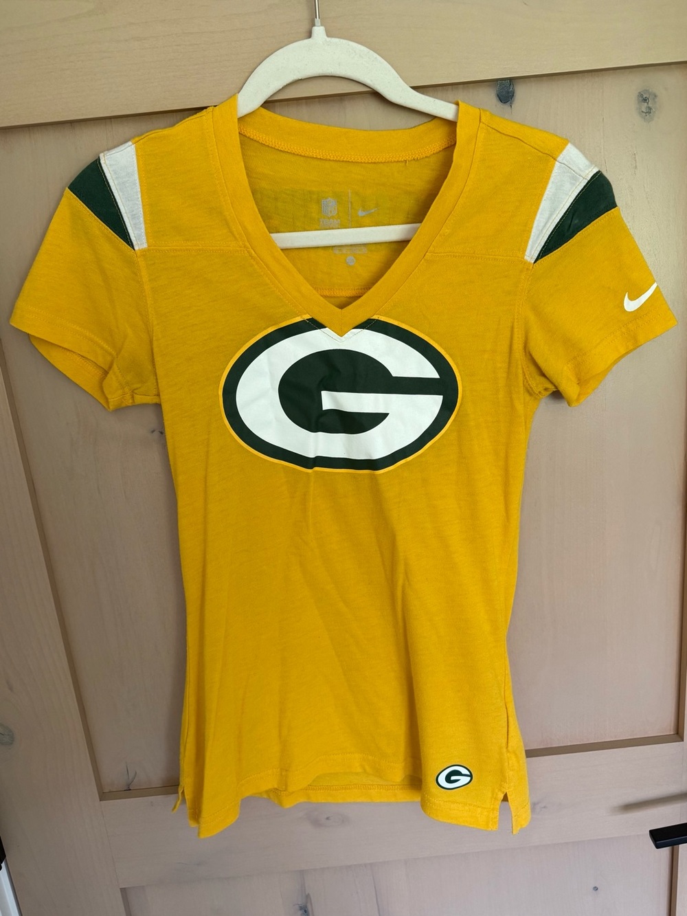NFL Yellow Nike Team Tee with Silver Logos